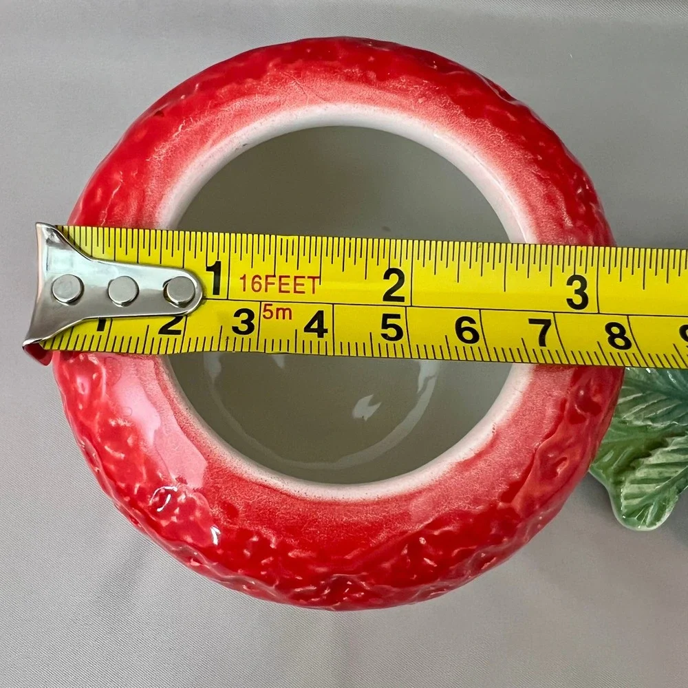Sur La Table Strawberry Jam Jar Small Red Good Italian Ceramic Lidded Pot